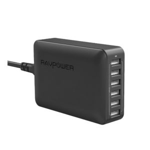 Photo 3/4 avant d'un chargeur USB 6 ports